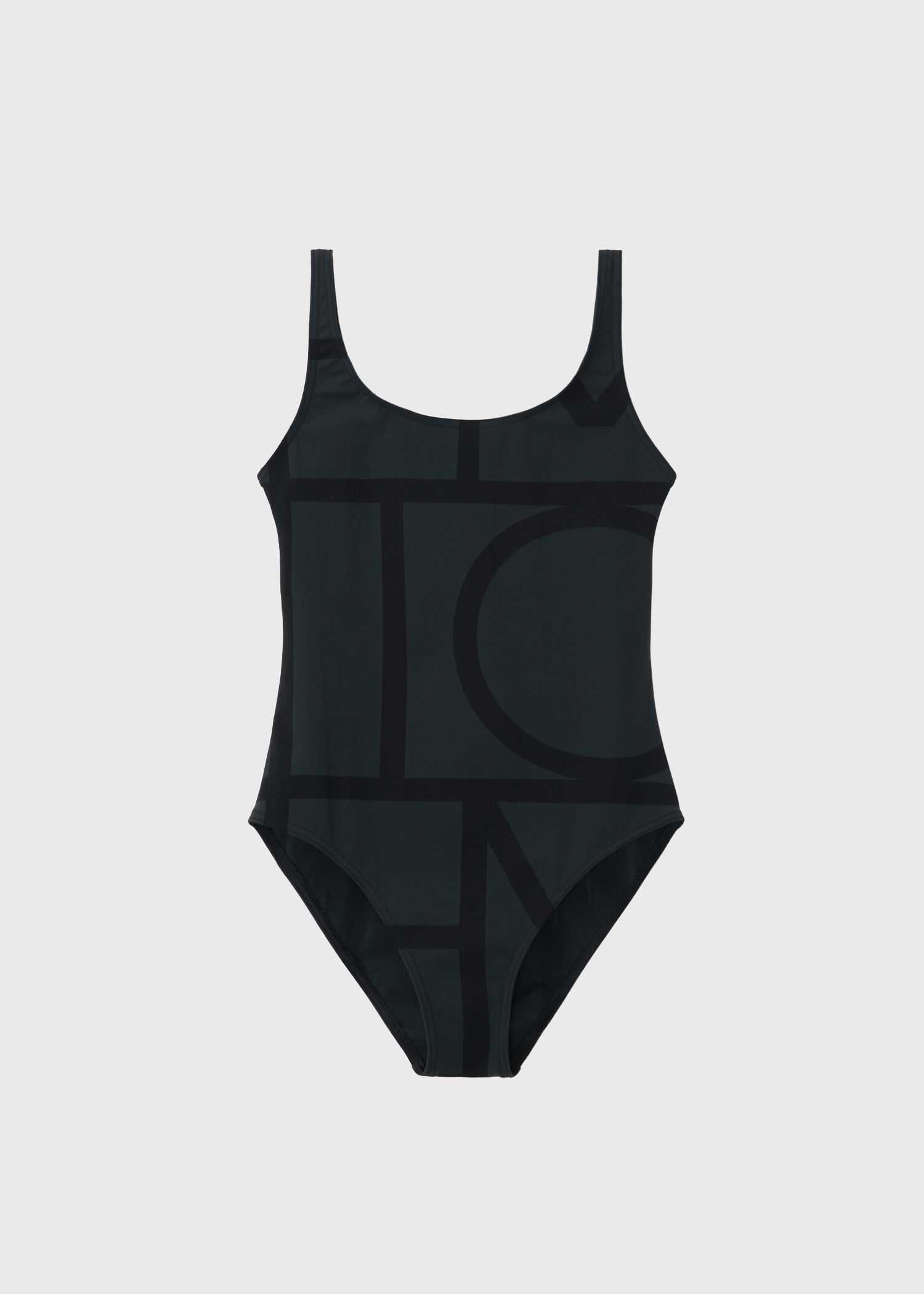 Monogram swimsuit black/black