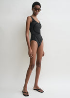 Monogram swimsuit black/black