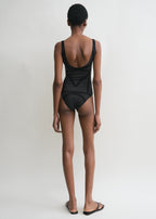 Monogram swimsuit black/black