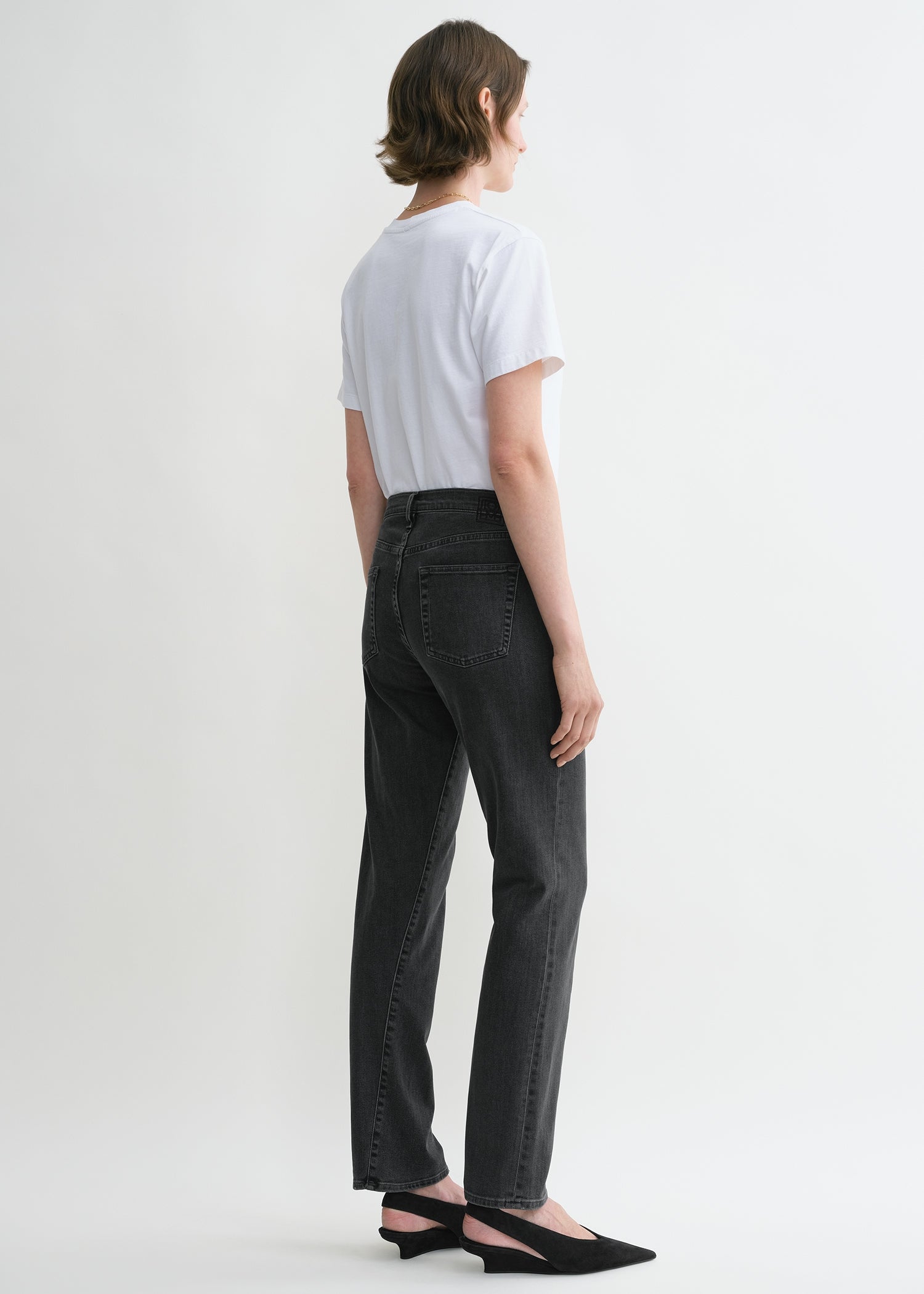 Twisted seam denim grey