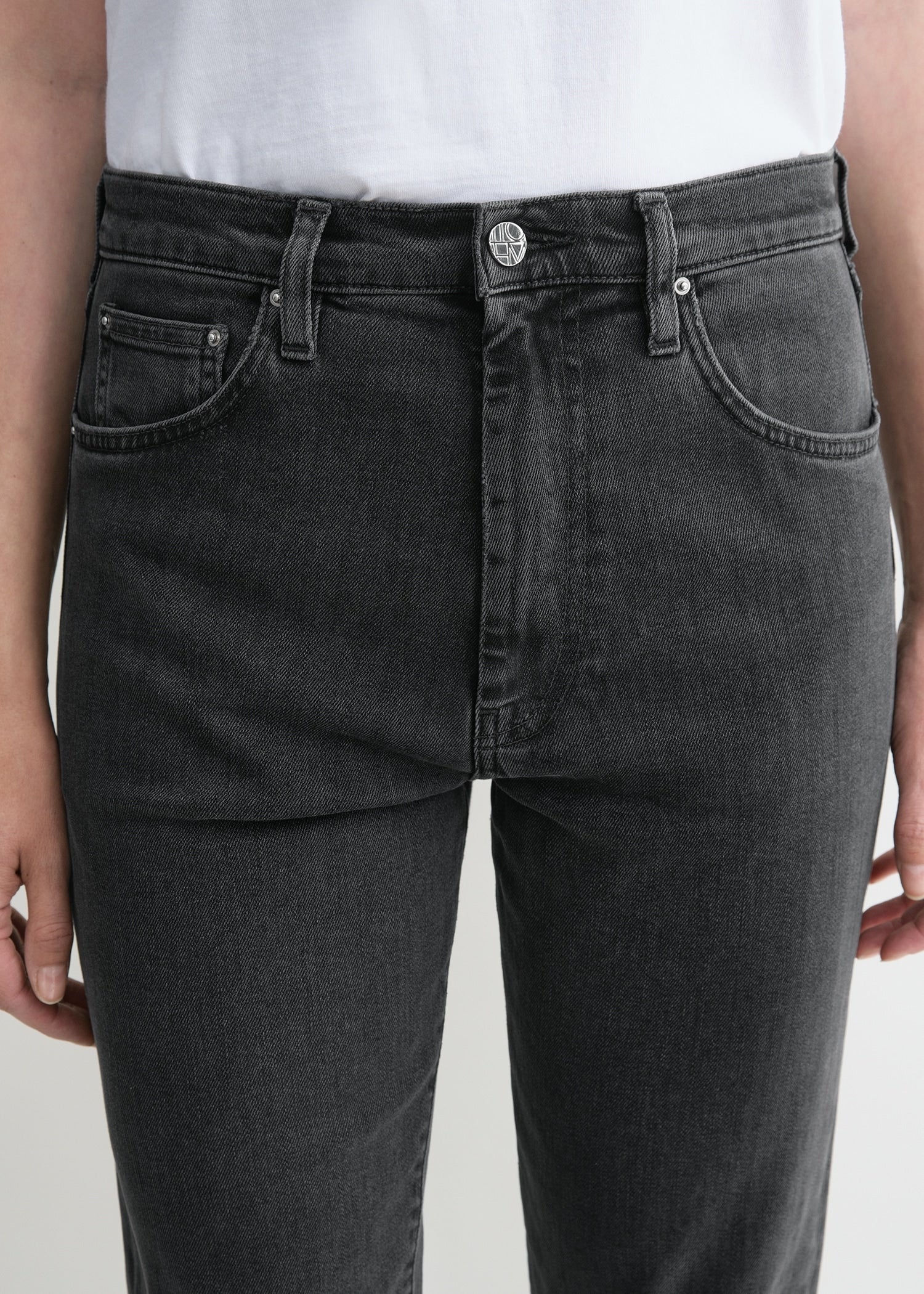 Twisted seam denim grey