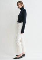 Classic cut denim off-white