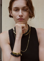 Byzantine bracelet black/gold