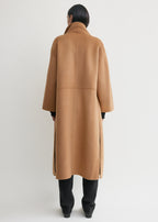 Signature wool cashmere coat camel