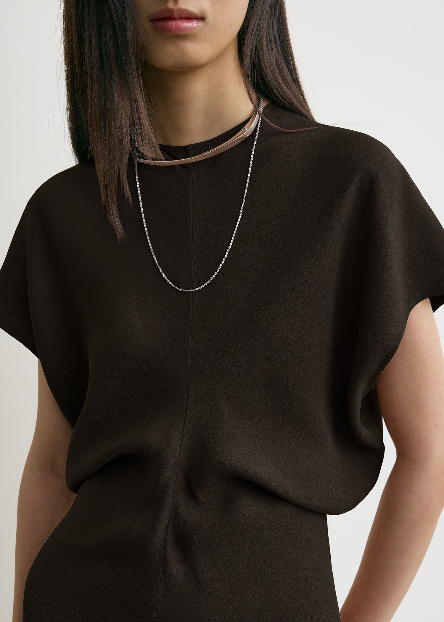 Slouch waist dress bark