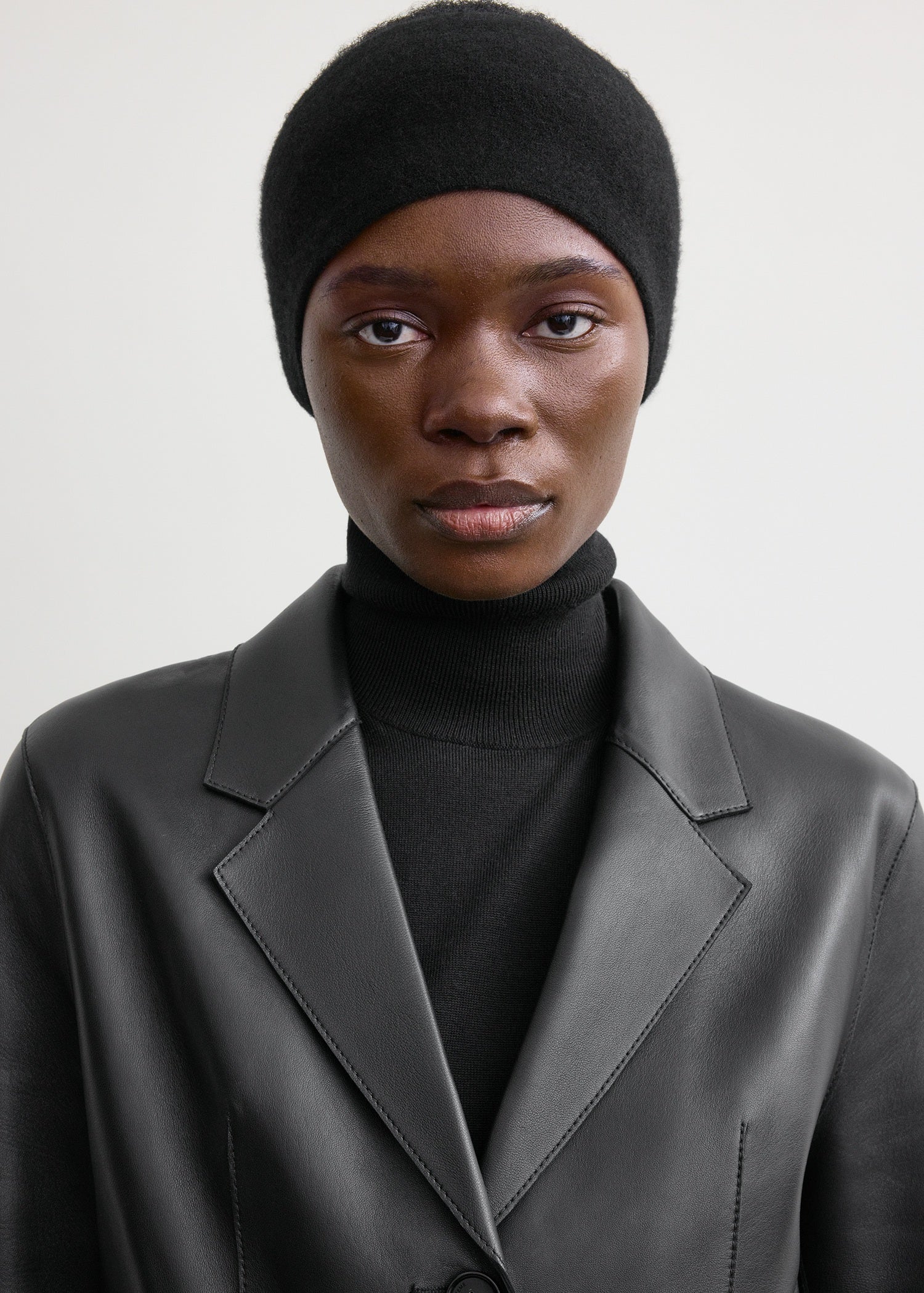 Cashmere headband black