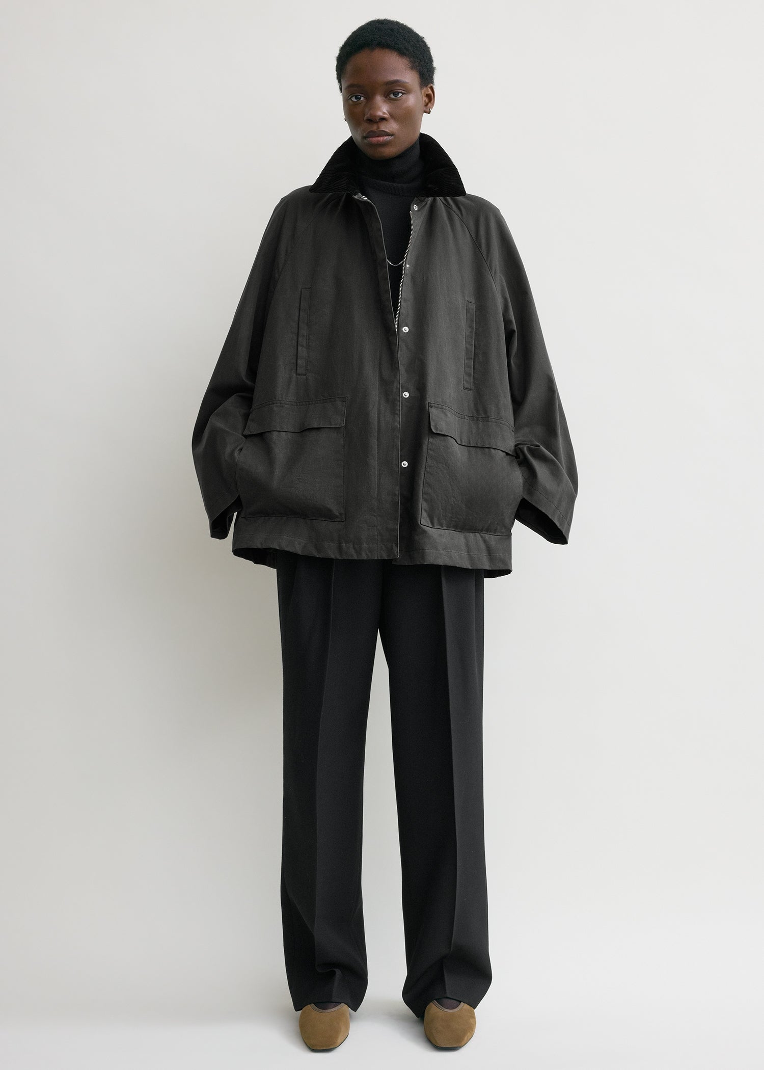 Country jacket washed black