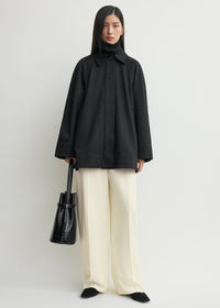 A-line raglan jacket black