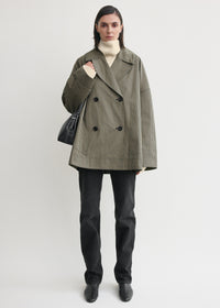 Oversized checked jacket beige/black