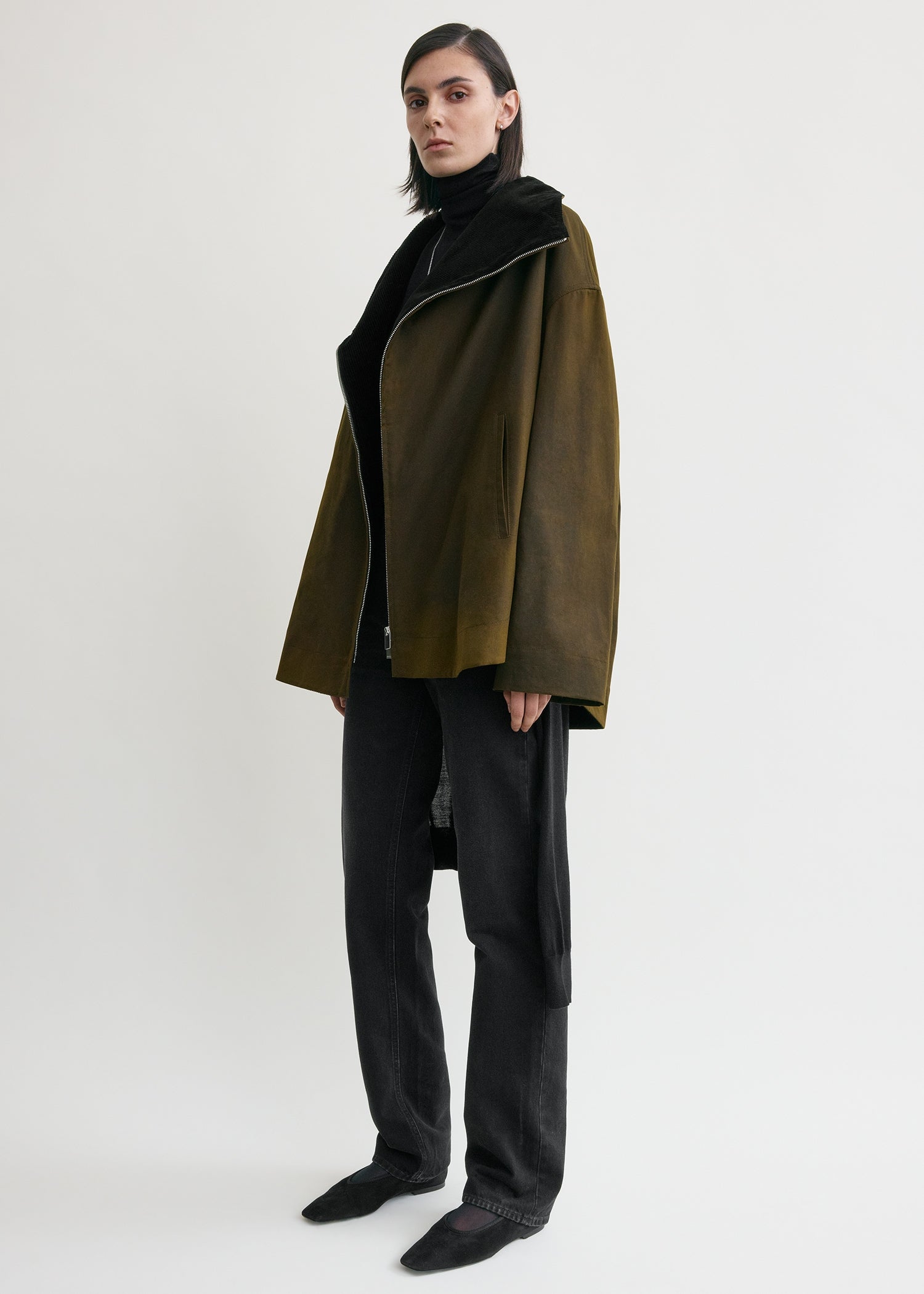 Zipped country jacket bark