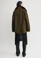 Zipped country jacket bark