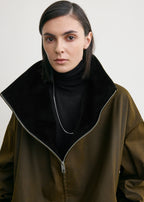 Zipped country jacket bark