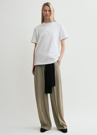 Straight cotton tee off-white