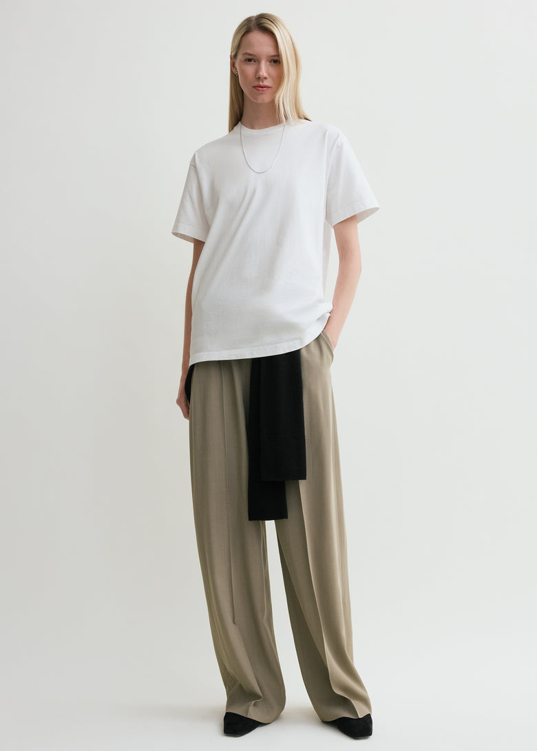 Straight cotton tee off-white