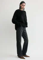 Boxy alpaca knit black