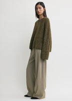 Boxy alpaca knit pepper