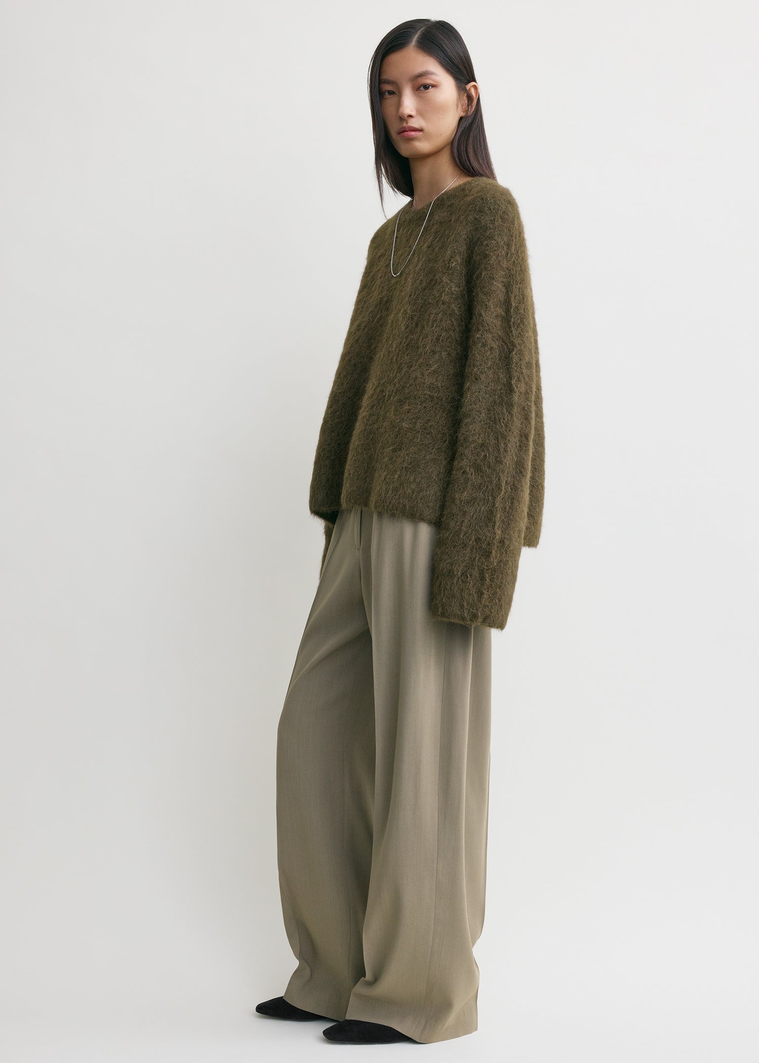 Boxy alpaca knit pepper