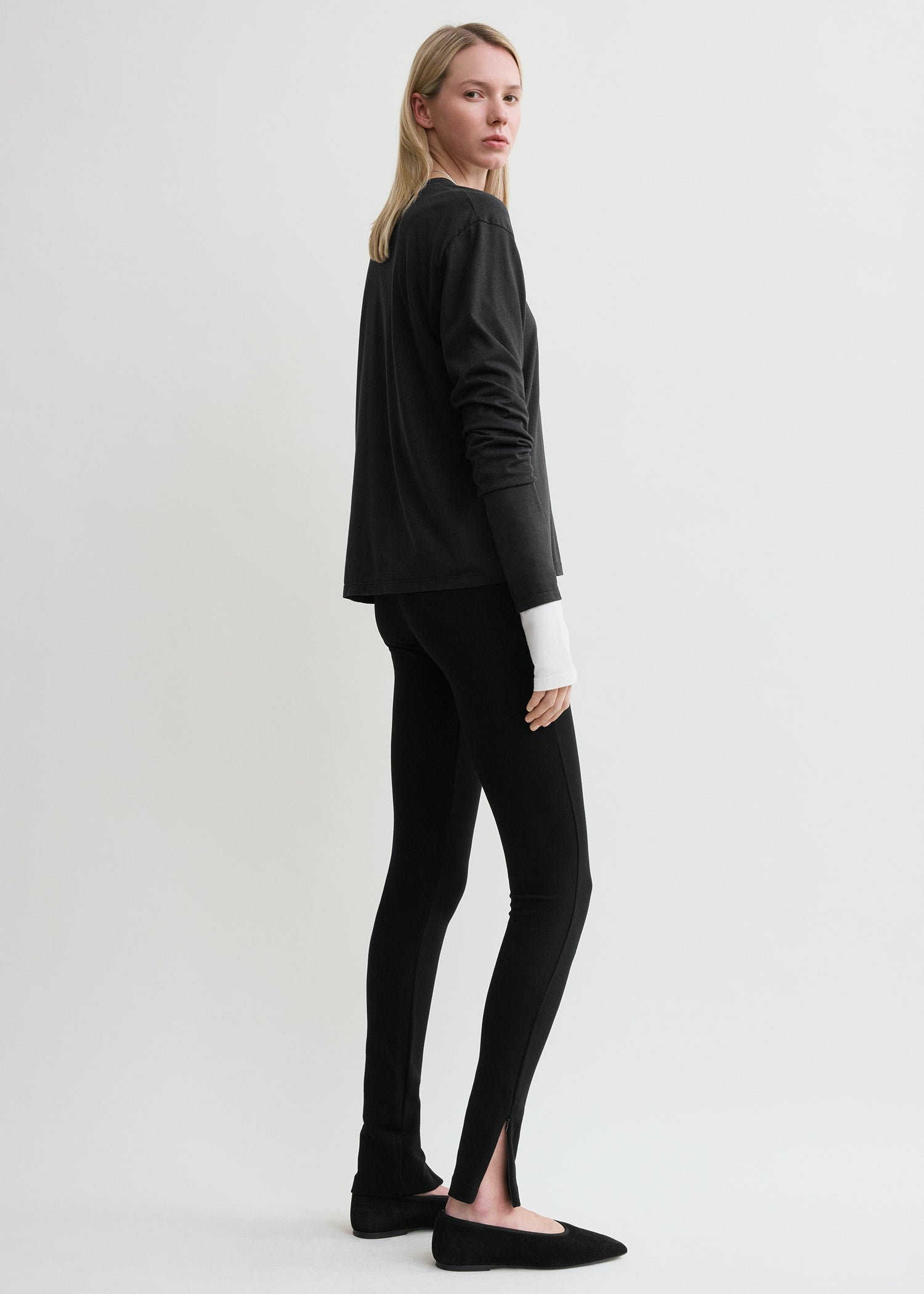 Zip leggings black – TOTEME