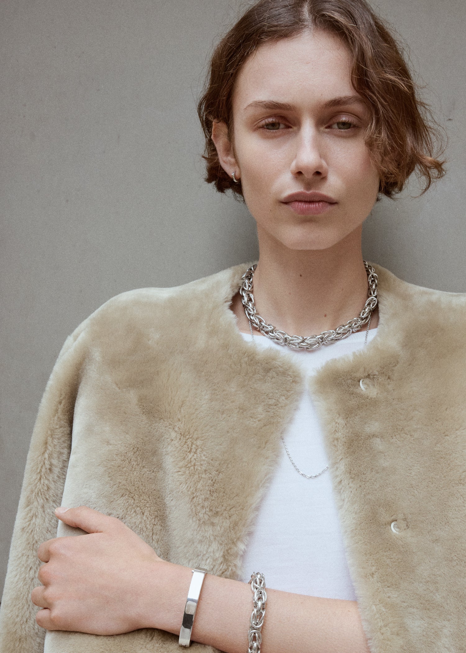 Byzantine collar silver