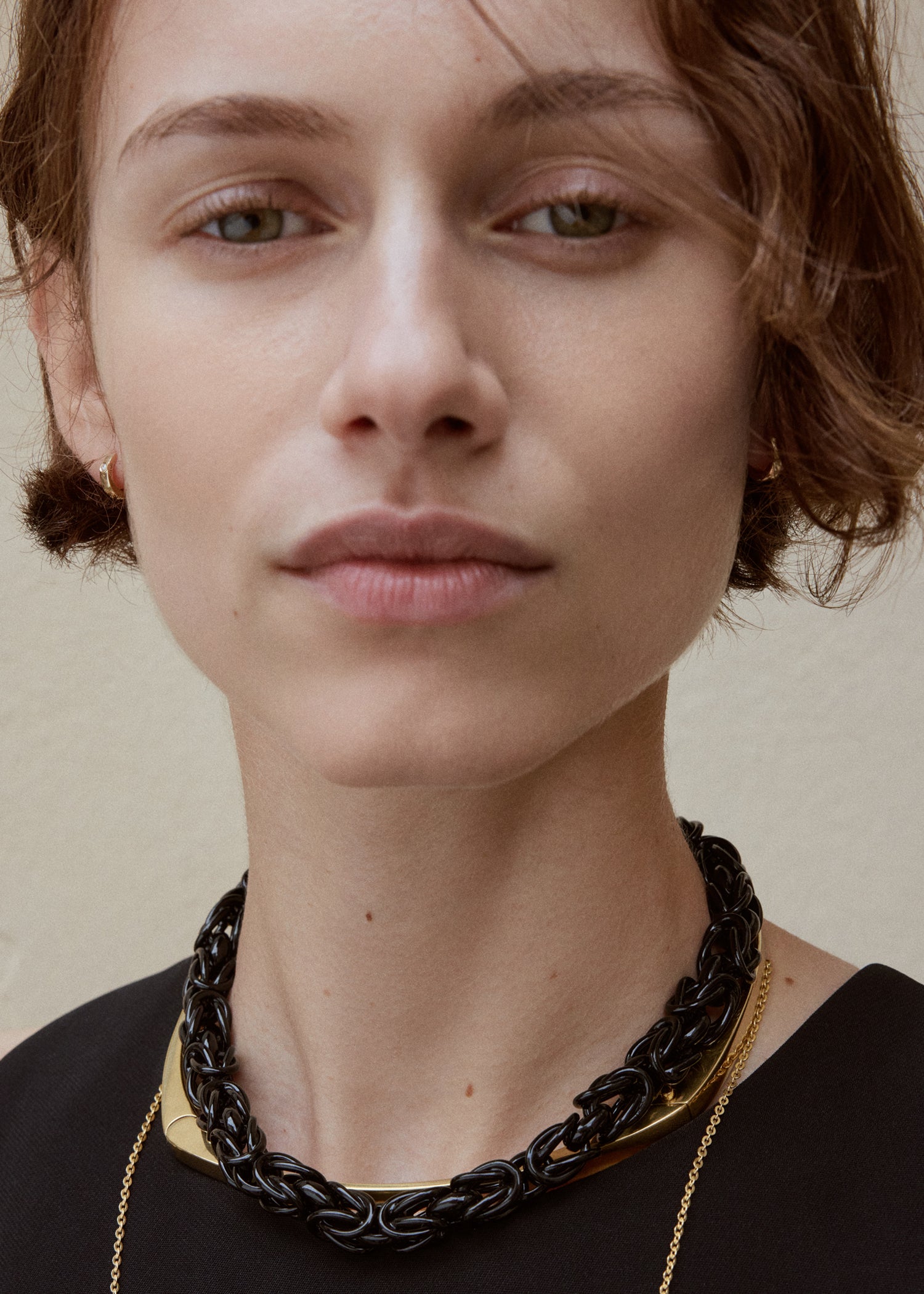 Byzantine collar black/gold