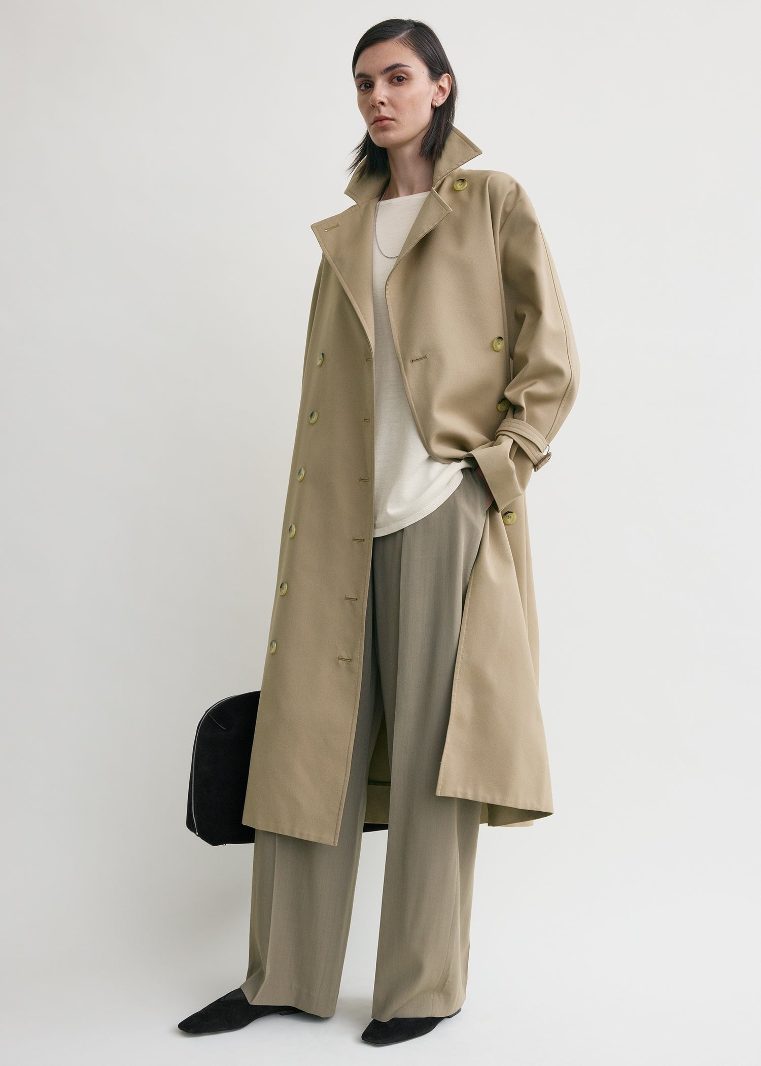 Signature trench khaki