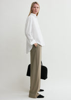 Signature cotton shirt white