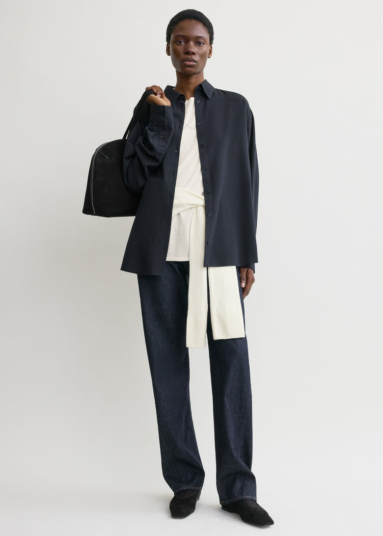 Classic fluid shirt navy