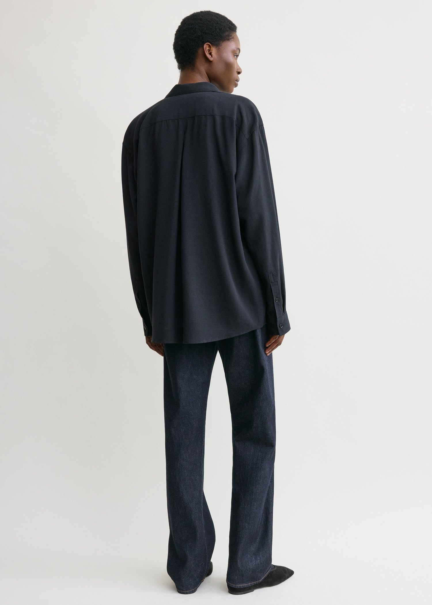 Classic fluid shirt navy