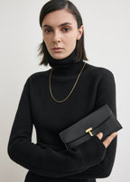 T-lock leather wallet black