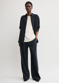 Fluid winter trousers navy