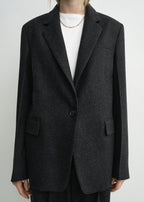Tailored blazer charcoal petite