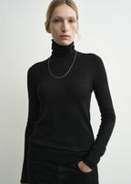 Fine turtleneck black