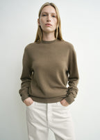 Classic cashmere crew knit hazel