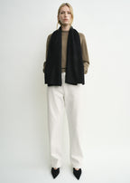 Classic winter scarf black