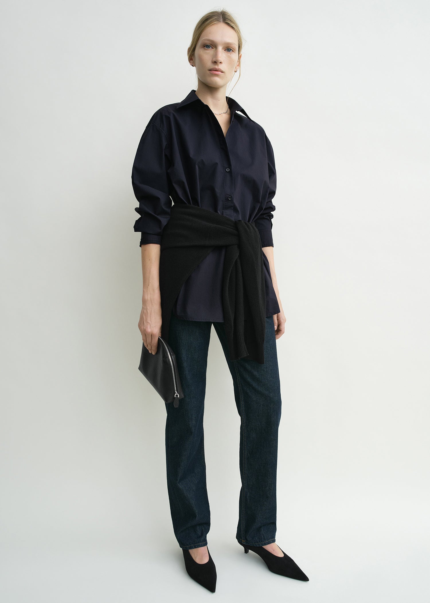 Classic tumbled shirt midnight