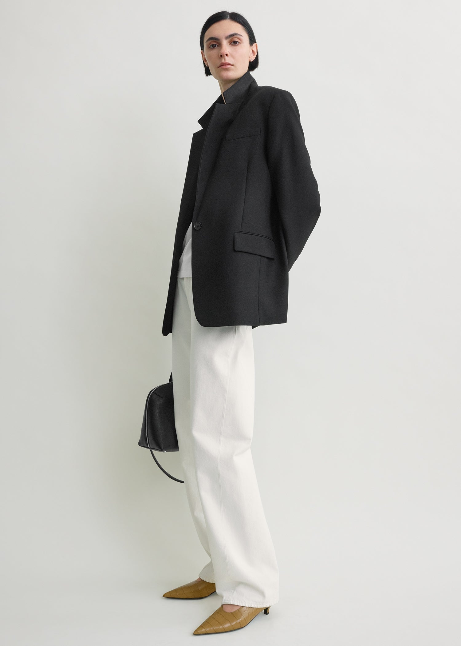 Tailored blazer black petite