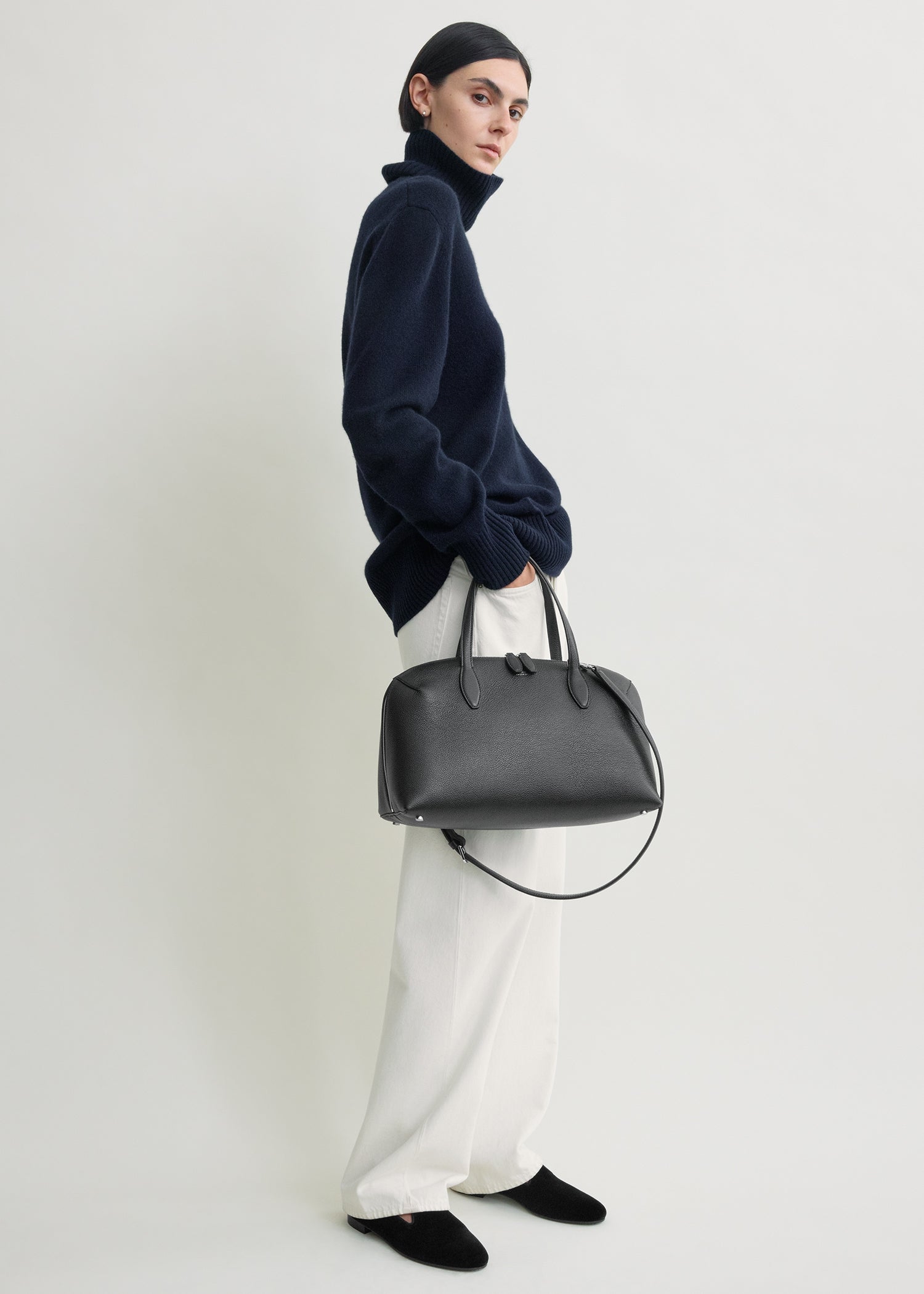 Cashmere turtleneck navy