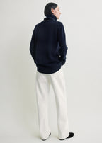 Cashmere turtleneck navy