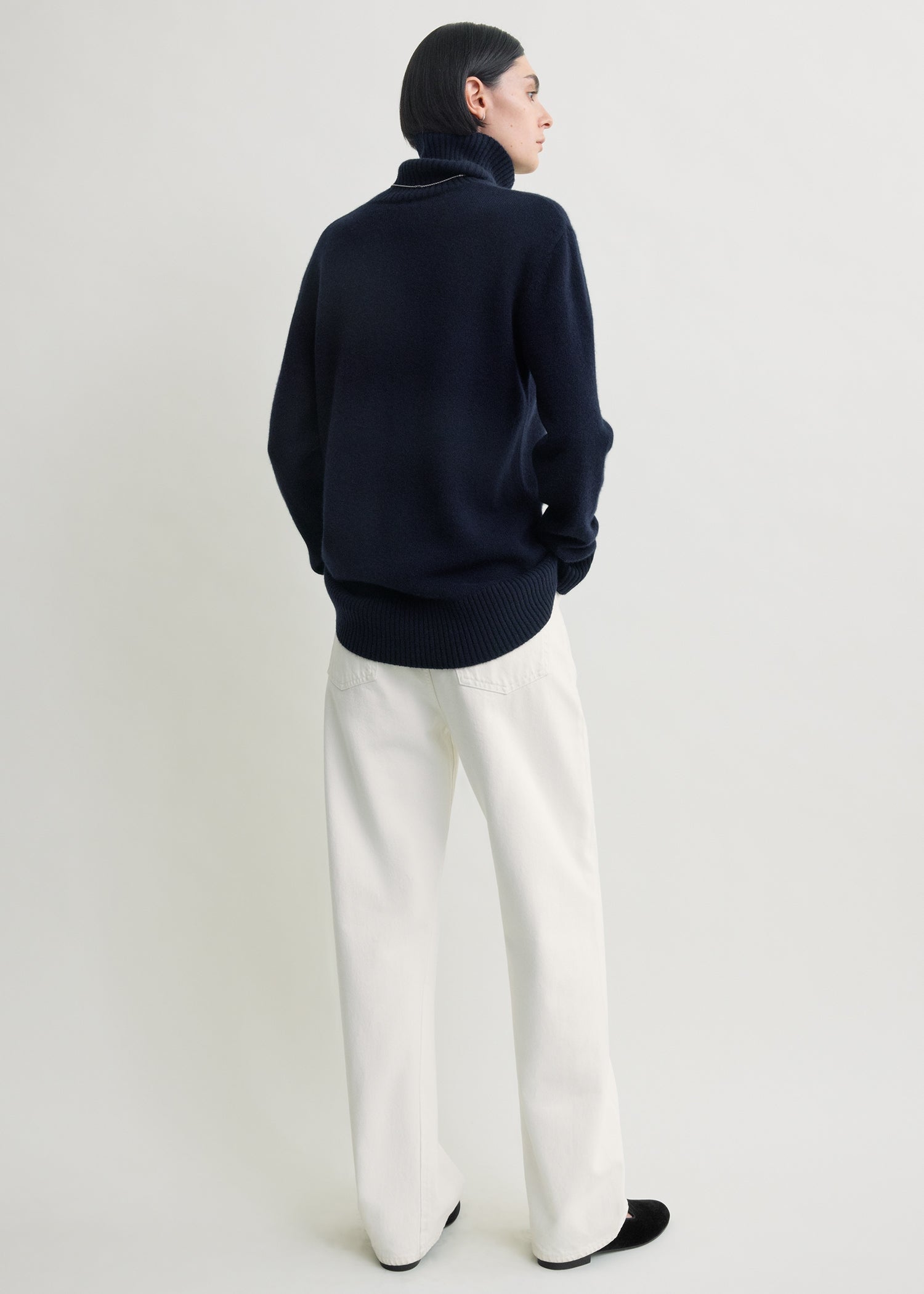 Cashmere turtleneck navy