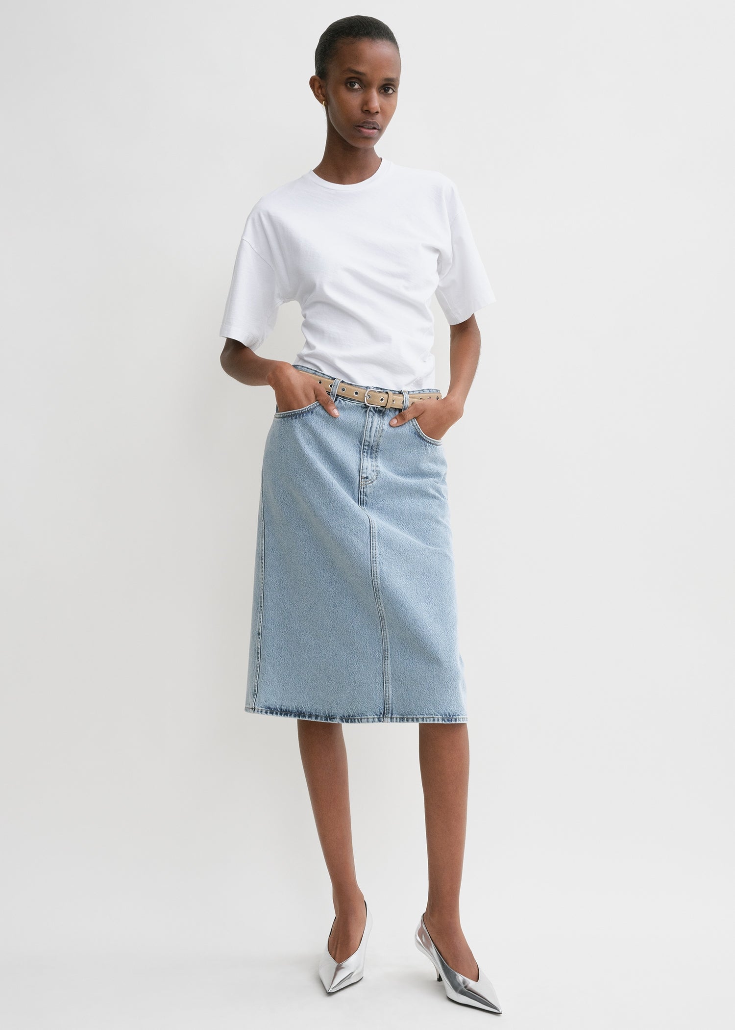 Twisted jersey tee off-white