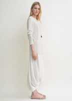 Long-sleeve tee knit white