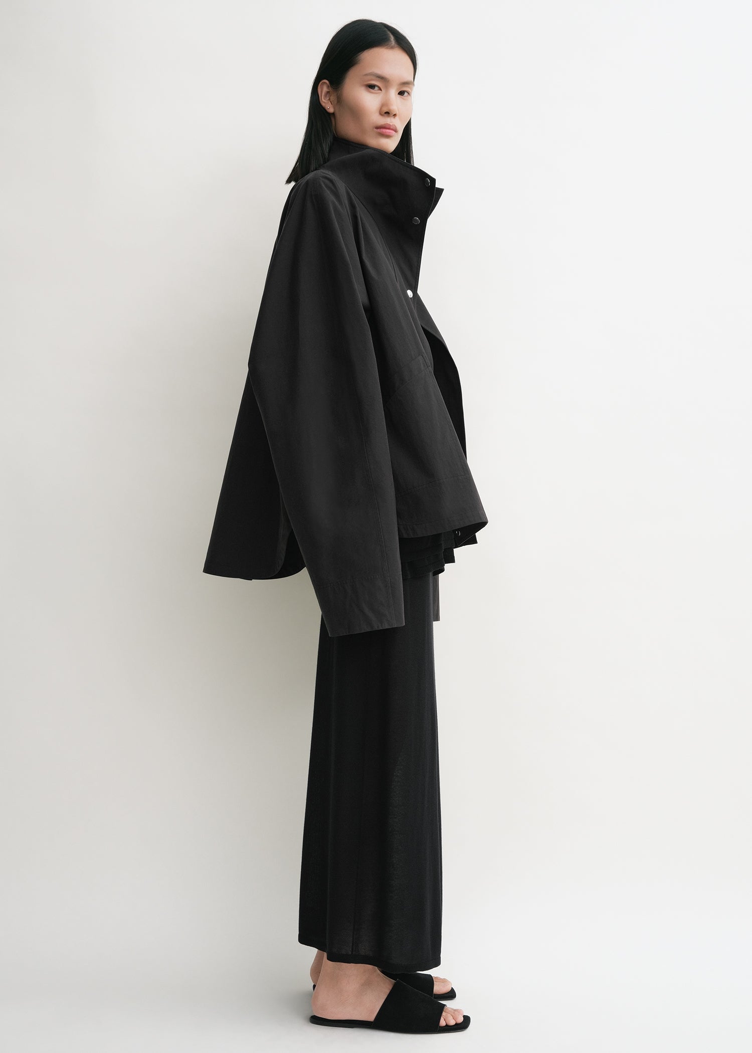 Summer parachute jacket black