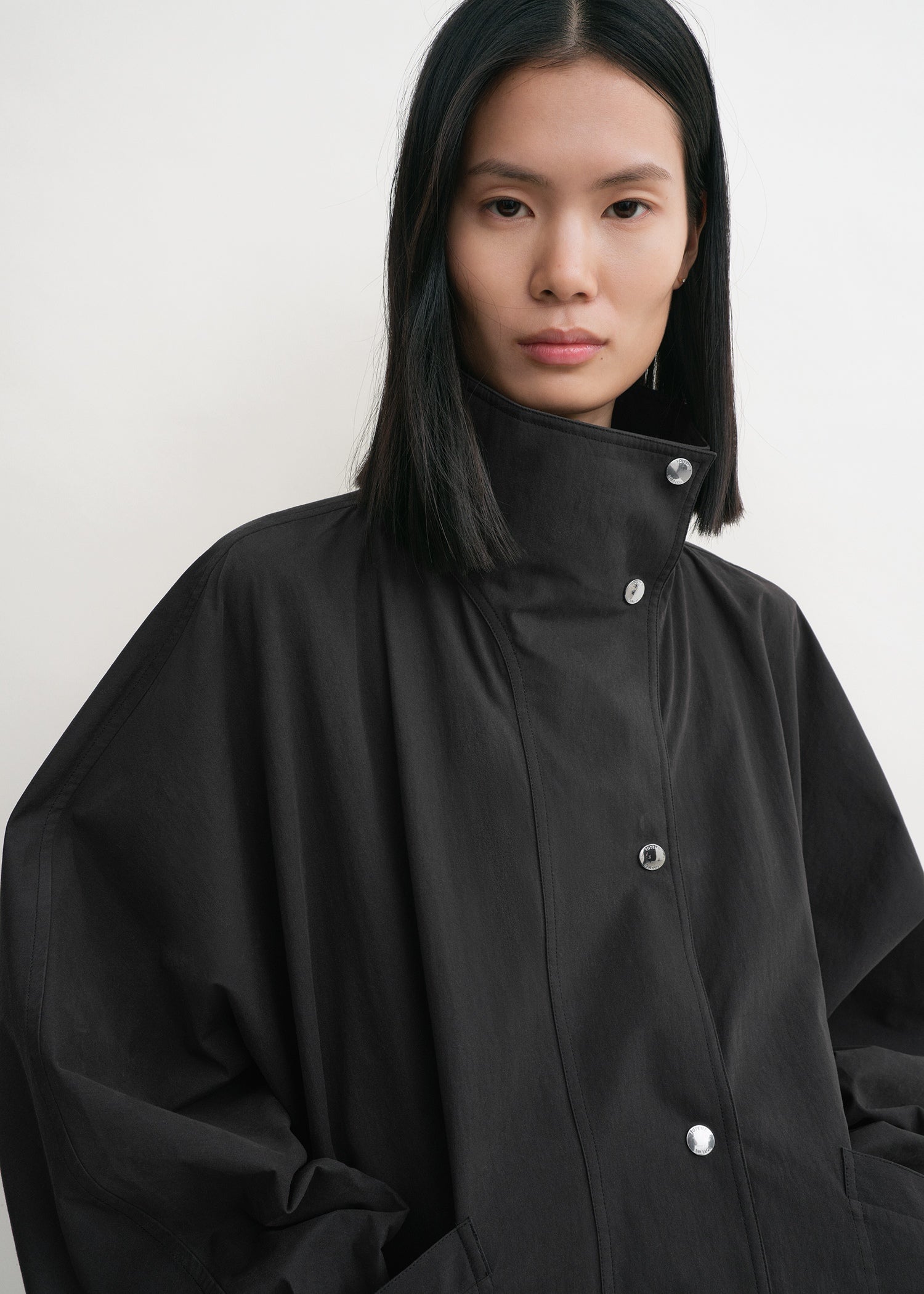 Summer parachute jacket black