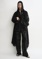 Classic crochet shirt black