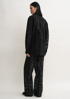 Classic crochet shirt black