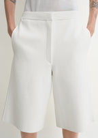Knit shorts white