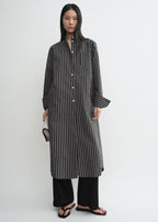 Striped summer tunic black/white