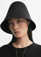 Paper sun hat black