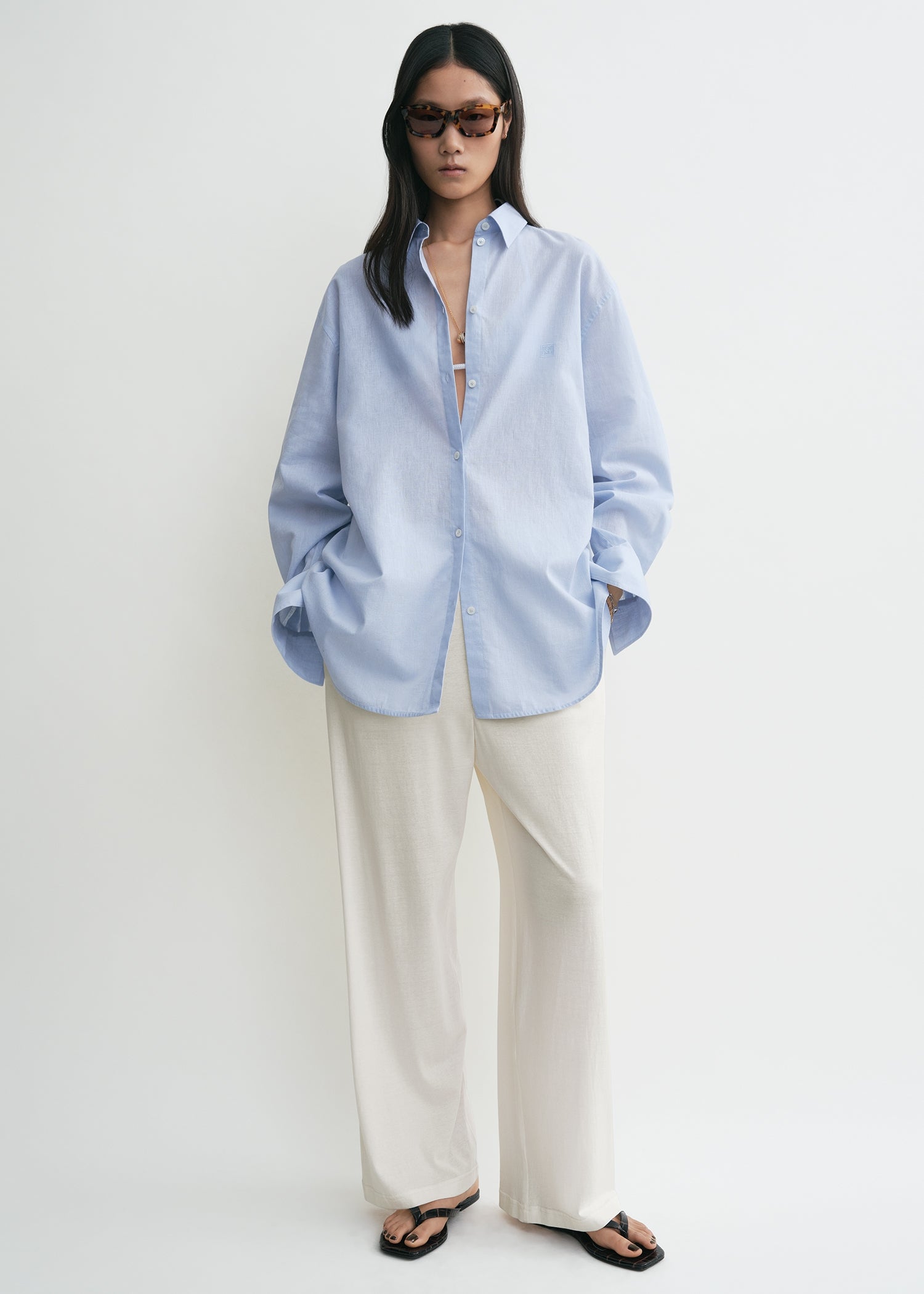 Oversized summer shirt sky