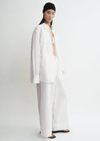 Oversized summer shirt white